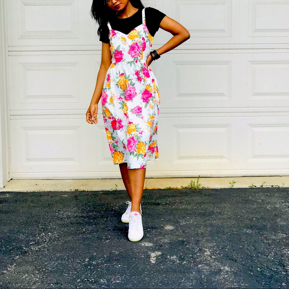 Tropical Floral Print Sleeveless dress size 6